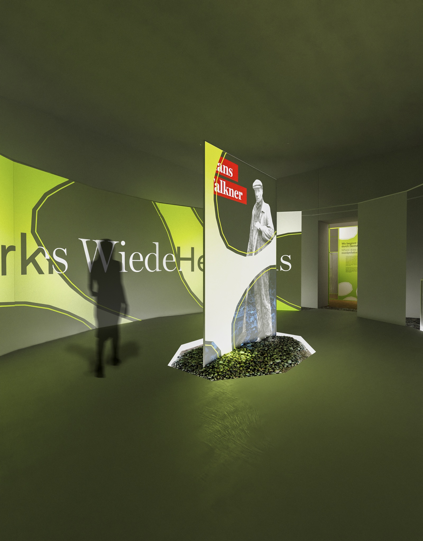 Room 1, disruption: diagonal view